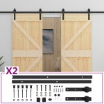 vidaXL Ușă glisantă cu set feronerie, 80 x 210 cm, lemn masiv de pin vidaXL Ușă glisantă cu set feronerie, 80 x 210 cm, lemn masiv de pin