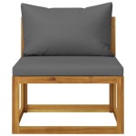 vidaXL Set mobilier grădină cu perne, 6 piese, lemn masiv acacia vidaXL Set mobilier grădină cu perne, 6 piese, lemn masiv acacia