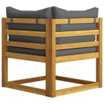 vidaXL Set mobilier grădină cu perne, 6 piese, lemn masiv acacia vidaXL Set mobilier grădină cu perne, 6 piese, lemn masiv acacia