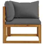 vidaXL Set mobilier grădină cu perne, 9 piese, lemn masiv acacia vidaXL Set mobilier grădină cu perne, 9 piese, lemn masiv acacia