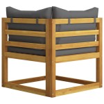 vidaXL Set mobilier grădină cu perne, 9 piese, lemn masiv acacia vidaXL Set mobilier grădină cu perne, 9 piese, lemn masiv acacia