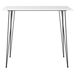 vidaXL Set mobilier de bar, 3 piese, alb vidaXL Set mobilier de bar, 3 piese, alb