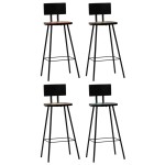 vidaXL Set mobilier de bar, 5 piese, alb vidaXL Set mobilier de bar, 5 piese, alb