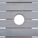 vidaXL Set mobilier de grădină, 7 piese, gri, lemn masiv de acacia