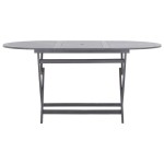 vidaXL Set mobilier de grădină, 9 piese, gri, lemn masiv de acacia vidaXL Set mobilier de grădină, 9 piese, gri, lemn masiv de acacia