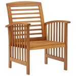 vidaXL Set mobilier de grădină, 4 piese, lemn masiv de acacia vidaXL Set mobilier de grădină, 4 piese, lemn masiv de acacia