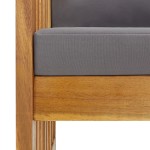 vidaXL Set mobilier grădină cu perne, 5 piese, lemn masiv de acacia