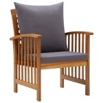 vidaXL Set mobilier grădină cu perne, 5 piese, lemn masiv de acacia