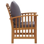 vidaXL Set mobilier grădină cu perne, 5 piese, lemn masiv de acacia