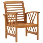 vidaXL Set mobilier de grădină, 4 piese, lemn masiv de acacia vidaXL Set mobilier de grădină, 4 piese, lemn masiv de acacia