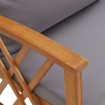 vidaXL Set mobilier grădină cu perne, 3 piese, lemn masiv de acacia