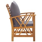 vidaXL Set mobilier grădină cu perne, 5 piese, lemn masiv de acacia