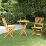 vidaXL Set mobilier grădină pliabil, 3 piese, lemn masiv acacia vidaXL Set mobilier grădină pliabil, 3 piese, lemn masiv acacia