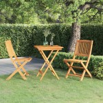 vidaXL Set mobilier grădină, pliabil, 3 piese, lemn masiv acacia vidaXL Set mobilier grădină, pliabil, 3 piese, lemn masiv acacia