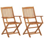 vidaXL Set mobilier grădină, pliabil, 3 piese, lemn masiv acacia vidaXL Set mobilier grădină, pliabil, 3 piese, lemn masiv acacia