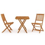 vidaXL Set mobilier grădină pliabil, 3 piese, lemn masiv acacia vidaXL Set mobilier grădină pliabil, 3 piese, lemn masiv acacia