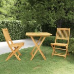 vidaXL Set mobilier grădină pliabil, 3 piese, lemn masiv acacia vidaXL Set mobilier grădină pliabil, 3 piese, lemn masiv acacia