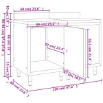 vidaXL Dulap blat de lucru comercial, 120x60x96 cm, oțel inoxidabil vidaXL Dulap blat de lucru comercial, 120x60x96 cm, oțel inoxidabil