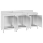 vidaXL Dulap blat de lucru comercial 180x60x96 cm oțel inoxidabil vidaXL Dulap blat de lucru comercial 180x60x96 cm oțel inoxidabil