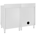 vidaXL Dulap comercial pentru chiuvetă,120x60x96 cm, oțel inoxidabil