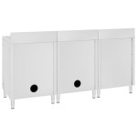vidaXL Dulap comercial pentru chiuvetă, 180x60x96 cm, oțel inoxidabil vidaXL Dulap comercial pentru chiuvetă, 180x60x96 cm, oțel inoxidabil
