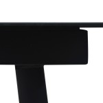 vidaXL Set mobilier de grădină, 9 piese, negru, sfoară bumbac și oțel vidaXL Set mobilier de grădină, 9 piese, negru, sfoară bumbac și oțel
