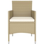 vidaXL Set mobilier de grădină, 5 piese, bej, poliratan vidaXL Set mobilier de grădină, 5 piese, bej, poliratan