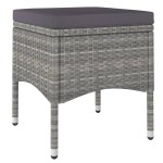 vidaXL Set mobilier grădină, 5 piese, gri, poliratan/sticlă tratată vidaXL Set mobilier grădină, 5 piese, gri, poliratan/sticlă tratată