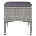vidaXL Set mobilier grădină, 5 piese, gri, poliratan/sticlă tratată vidaXL Set mobilier grădină, 5 piese, gri, poliratan/sticlă tratată