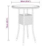 vidaXL Set mobilier de grădină, 3 piese, poliratan vidaXL Set mobilier de grădină, 3 piese, poliratan