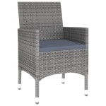 vidaXL Set mobilier de grădină, 3 piese, gri, poliratan vidaXL Set mobilier de grădină, 3 piese, gri, poliratan