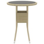 vidaXL Set mobilier de grădină, 3 piese, bej, poliratan vidaXL Set mobilier de grădină, 3 piese, bej, poliratan