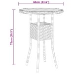 vidaXL Set mobilier de grădină, 3 piese, poliratan vidaXL Set mobilier de grădină, 3 piese, poliratan