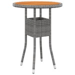 vidaXL Set mobilier de grădină, 3 piese, gri, poliratan vidaXL Set mobilier de grădină, 3 piese, gri, poliratan