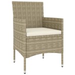 vidaXL Set mobilier de grădină, 5 piese, bej, poliratan vidaXL Set mobilier de grădină, 5 piese, bej, poliratan