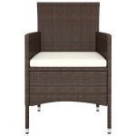 vidaXL Set mobilier de grădină, 5 piese, maro, poliratan vidaXL Set mobilier de grădină, 5 piese, maro, poliratan