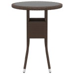vidaXL Set mobilier de grădină, 5 piese, maro, poliratan vidaXL Set mobilier de grădină, 5 piese, maro, poliratan
