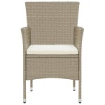 vidaXL Set mobilier de grădină, 3 piese, bej, poliratan vidaXL Set mobilier de grădină, 3 piese, bej, poliratan