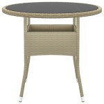 vidaXL Set mobilier de grădină, 3 piese, bej, poliratan vidaXL Set mobilier de grădină, 3 piese, bej, poliratan