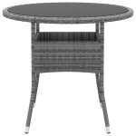 vidaXL Set mobilier de grădină, 3 piese, gri, poliratan vidaXL Set mobilier de grădină, 3 piese, gri, poliratan