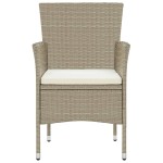 vidaXL Set mobilier de grădină, 5 piese, bej, poliratan vidaXL Set mobilier de grădină, 5 piese, bej, poliratan