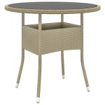 vidaXL Set mobilier de grădină, 5 piese, bej, poliratan vidaXL Set mobilier de grădină, 5 piese, bej, poliratan