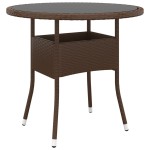 vidaXL Set mobilier de grădină, 5 piese, maro, poliratan vidaXL Set mobilier de grădină, 5 piese, maro, poliratan