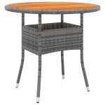 vidaXL Set mobilier de grădină, 5 piese, gri, poliratan vidaXL Set mobilier de grădină, 5 piese, gri, poliratan