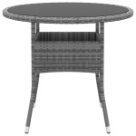 vidaXL Set mobilier de grădină, 5 piese, gri, poliratan vidaXL Set mobilier de grădină, 5 piese, gri, poliratan