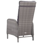 vidaXL Set mobilier grădină, 5 piese, gri, poliratan și sticlă vidaXL Set mobilier grădină, 5 piese, gri, poliratan și sticlă