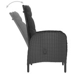 vidaXL Set mobilier grădină, 9 piese, negru, poliratan, lemn acacia vidaXL Set mobilier grădină, 9 piese, negru, poliratan, lemn acacia
