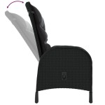 vidaXL Set bistro de grădină, 3 piese, negru, poliratan vidaXL Set bistro de grădină, 3 piese, negru, poliratan
