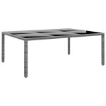 vidaXL Set mobilier de grădină, 11 piese, gri, poliratan vidaXL Set mobilier de grădină, 11 piese, gri, poliratan