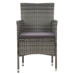 vidaXL Set mobilier de grădină, 11 piese, gri, poliratan vidaXL Set mobilier de grădină, 11 piese, gri, poliratan